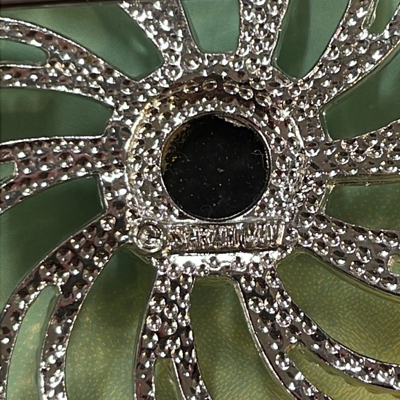 Sarah Coventry Silver Swirl Earring/Brooch Set - Picture 5 of 6